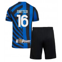 Inter Milan Davide Frattesi #16 Fotballklær Hjemmedraktsett Barn 2024-25 Kortermet (+ korte bukser)